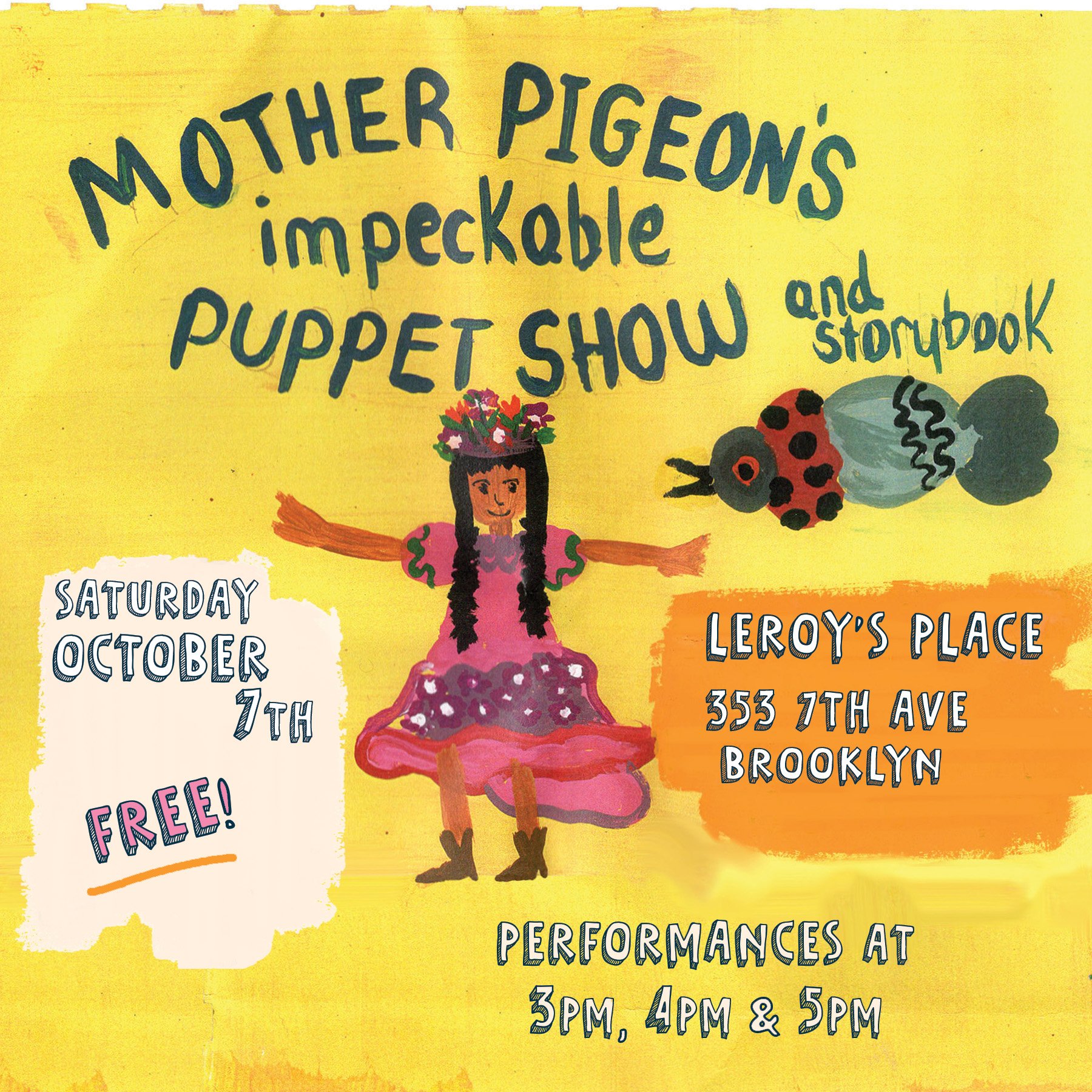 Mother Pigeon's Impeckable Puppet Show