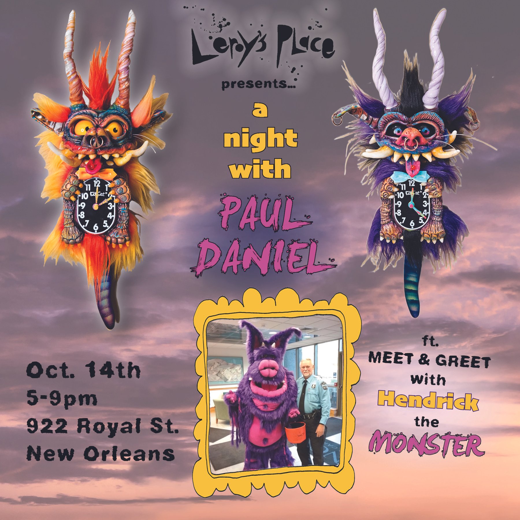 Leroy's Place presents a night with Paul Daniel